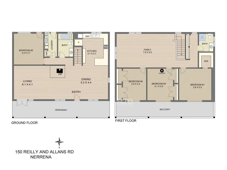 Floorplan of Homely rural property listing, 150 Reilly and Allens Road, Nerrena VIC 3953