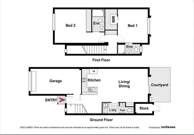 Floorplan of Homely townhouse listing, 12/1 Thurralilly Street, Queanbeyan East NSW 2620