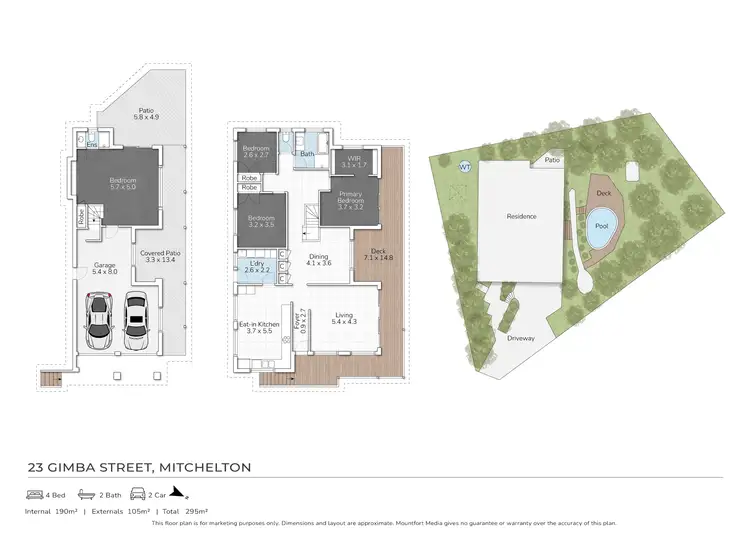 Floorplan of Homely house listing, 23 Gimba Street, Mitchelton QLD 4053