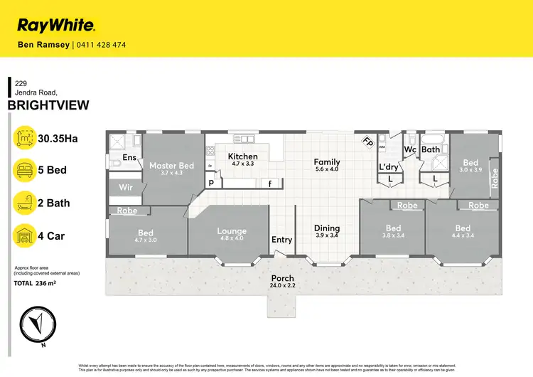 Floorplan of Homely house listing, 229 Jendra Road, Brightview QLD 4311