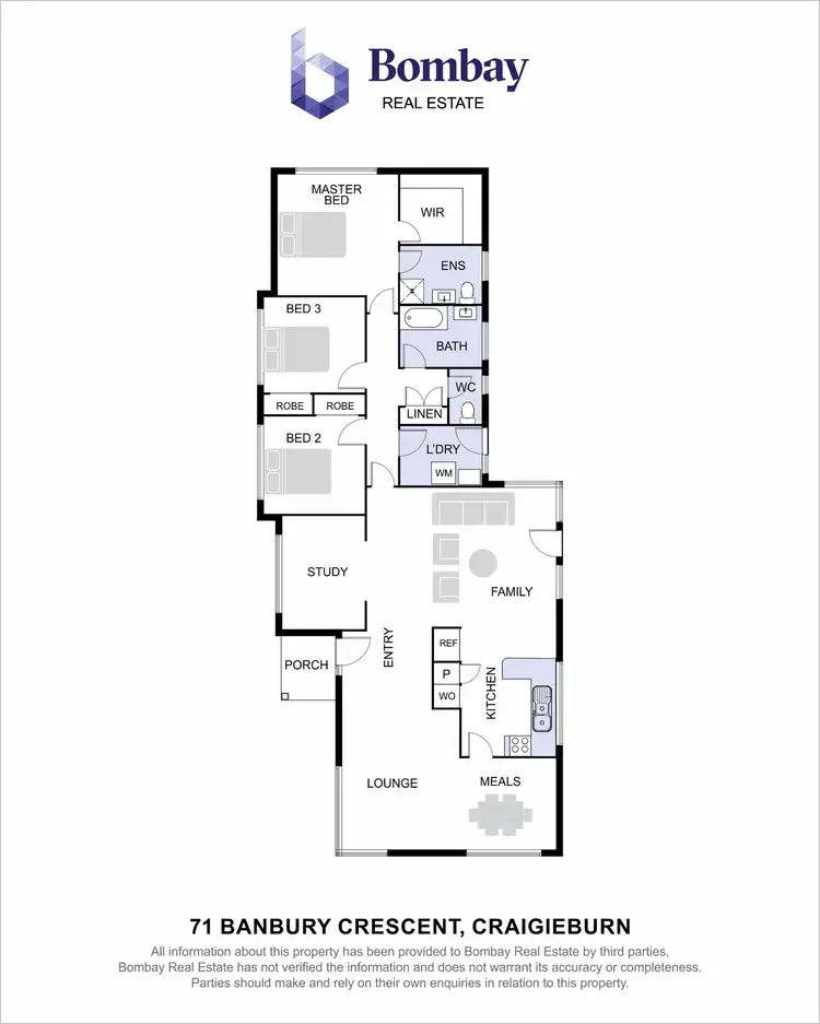 Floorplan of Homely house listing, 71 Banbury Crescent, Craigieburn VIC 3064
