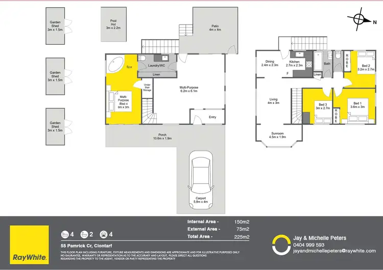 Floorplan of Homely house listing, 55 Pamrick Crescent, Clontarf QLD 4019