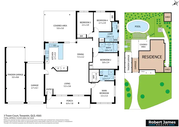 Floorplan of Homely house listing, 3 Troon Court, Tewantin QLD 4565
