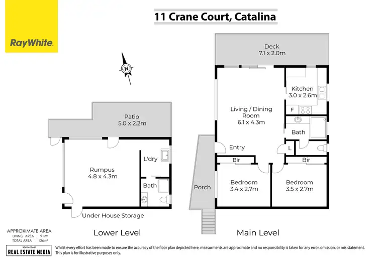 Floorplan of Homely house listing, 11 Crane Court, Catalina NSW 2536