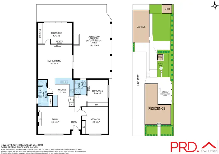 Floorplan of Homely house listing, 3 Wesley Court, Ballarat East VIC 3350