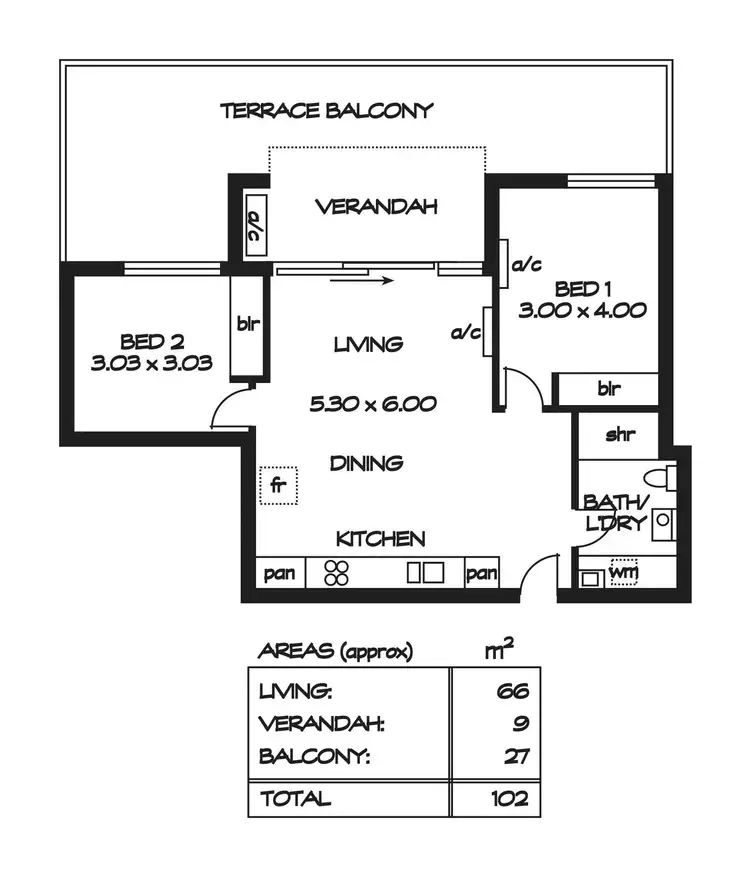 Floorplan of Homely house listing, 108/89 Buchanan Drive, Woodforde SA 5072