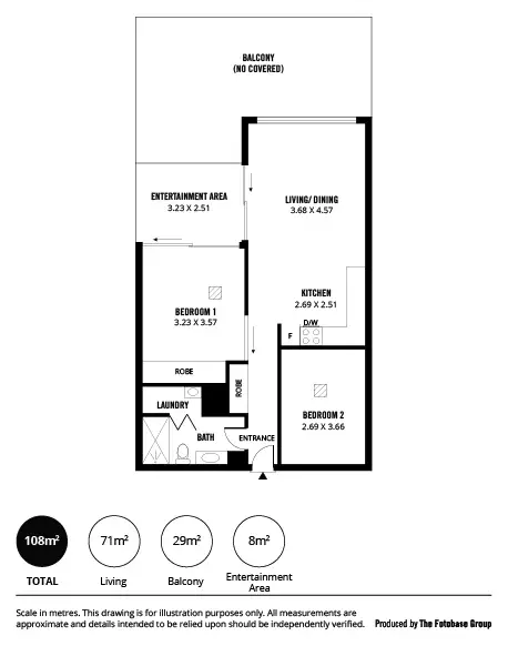 Floorplan of Homely house listing, 206/12-14 Wirra Drive, New Port SA 5015