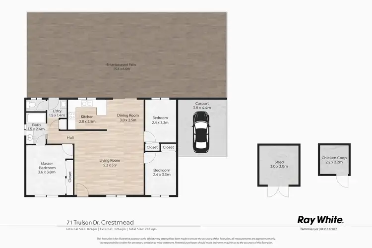Floorplan of Homely house listing, 71 Trulson Drive, Crestmead QLD 4132