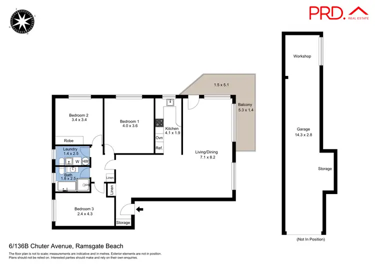 Floorplan of Homely apartment listing, 6/136B Chuter Avenue, Ramsgate Beach NSW 2217