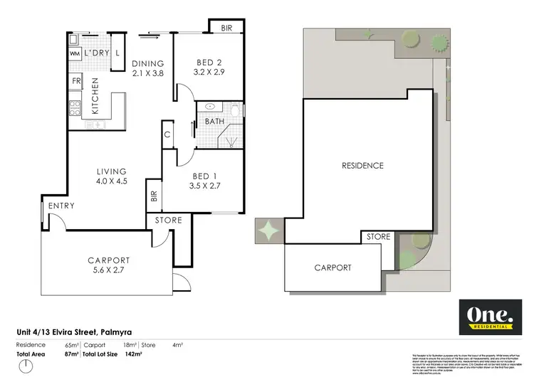 Floorplan of Homely villa listing, 4/13 Elvira Street, Palmyra WA 6157