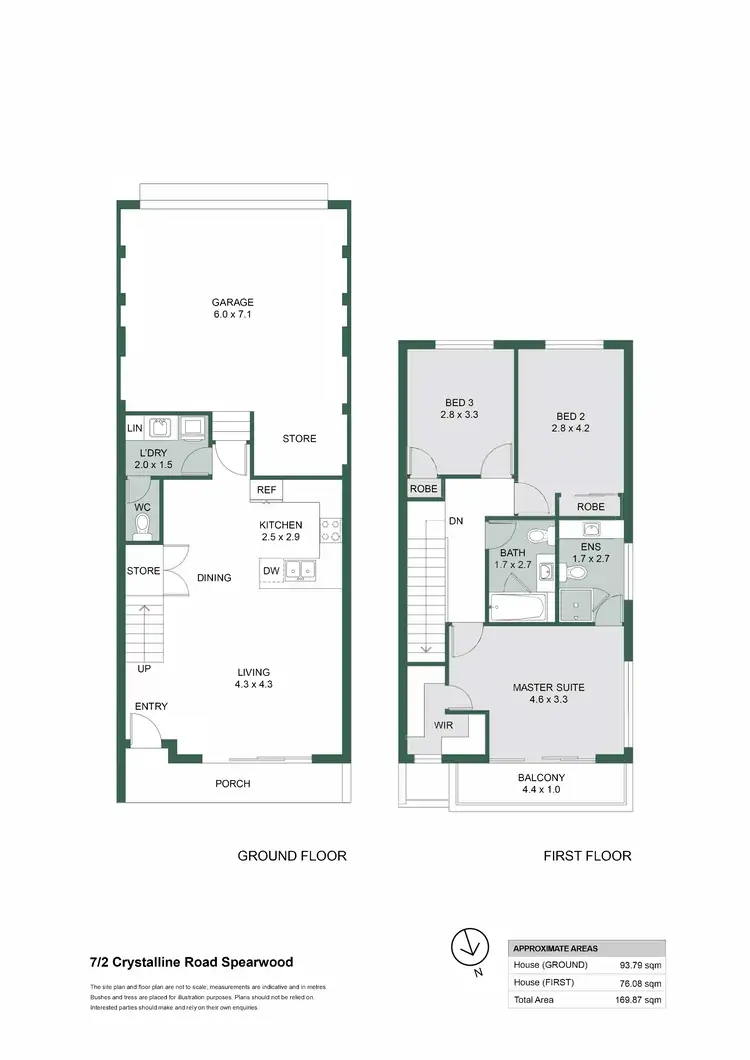 Floorplan of Homely townhouse listing, 7/2 Crystalline Road, Spearwood WA 6163