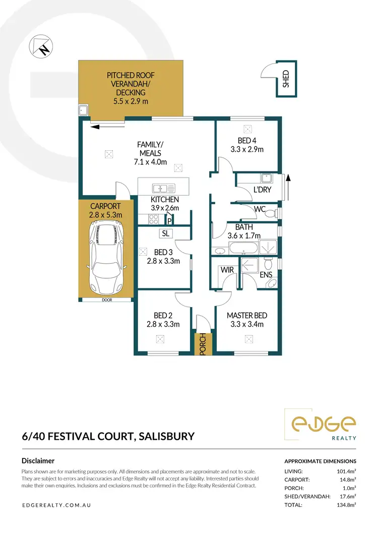 Floorplan of Homely house listing, 6/40 Festival Court, Salisbury SA 5108