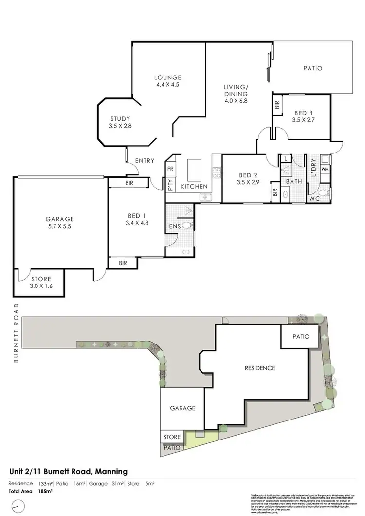 Floorplan of Homely house listing, 2/11 Burnett Road, Manning WA 6152