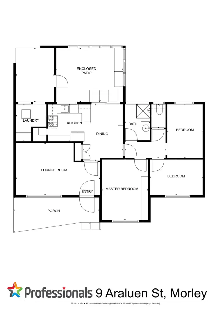 Floorplan of Homely house listing, 9 Araluen Street, Morley WA 6062