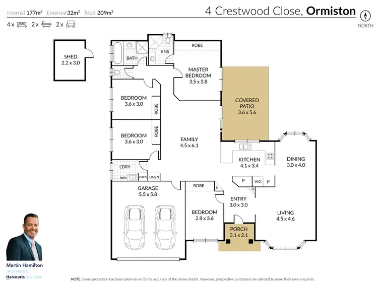 Floorplan of Homely house listing, 4 Crestwood Close, Ormiston QLD 4160