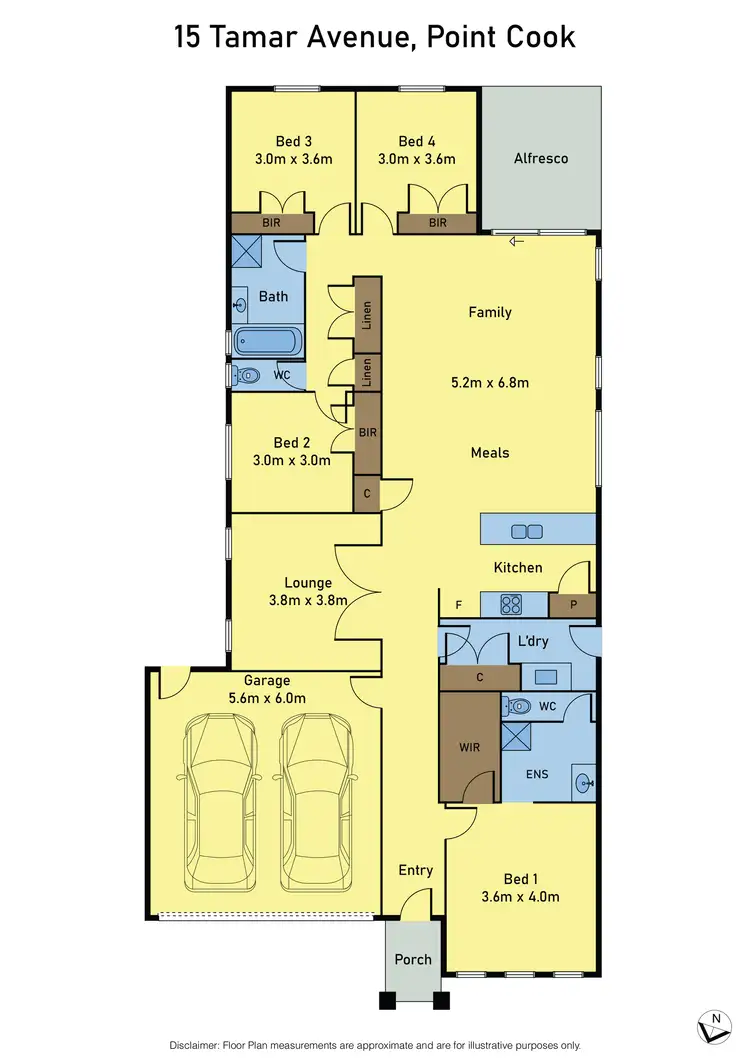 Floorplan of Homely house listing, 15 Tamar Avenue, Point Cook VIC 3030