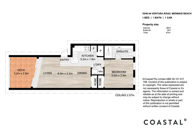 Floorplan of Homely unit listing, 18/40-44 Ventura Road, Mermaid Beach QLD 4218