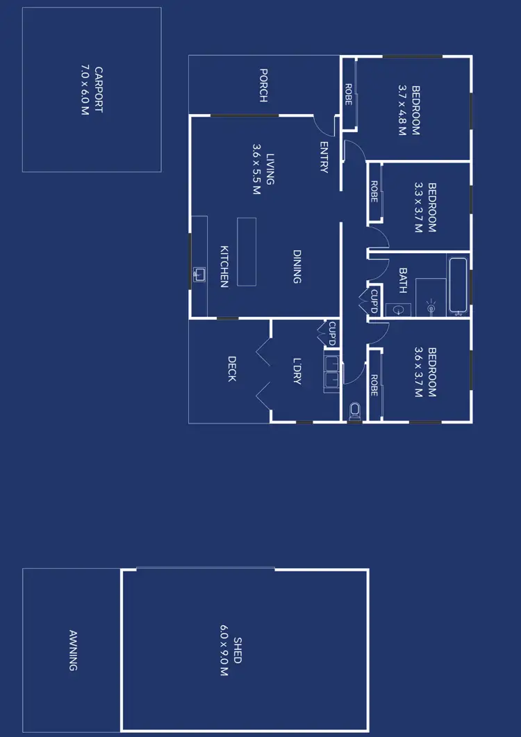 Floorplan of Homely house listing, 7 Cedar Street, East Toowoomba QLD 4350