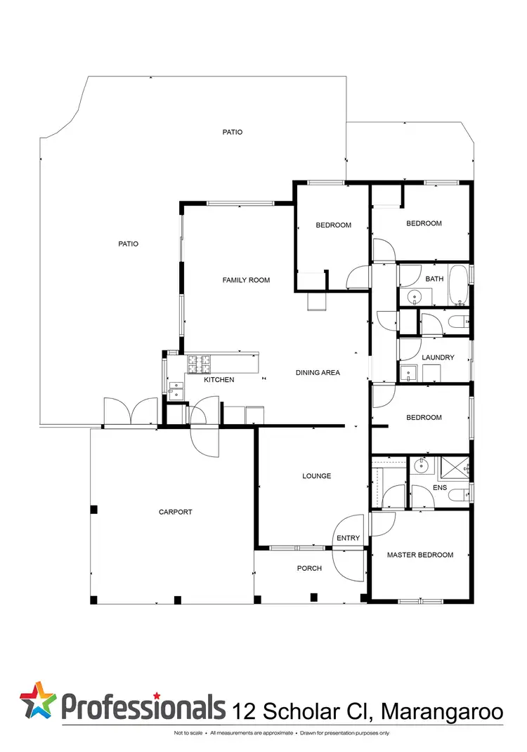 Floorplan of Homely house listing, 12 Scholar Close, Marangaroo WA 6064