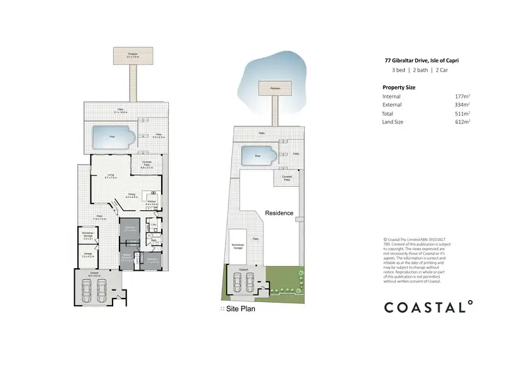 Floorplan of Homely house listing, 77 Gibraltar Drive, Isle of Capri QLD 4217