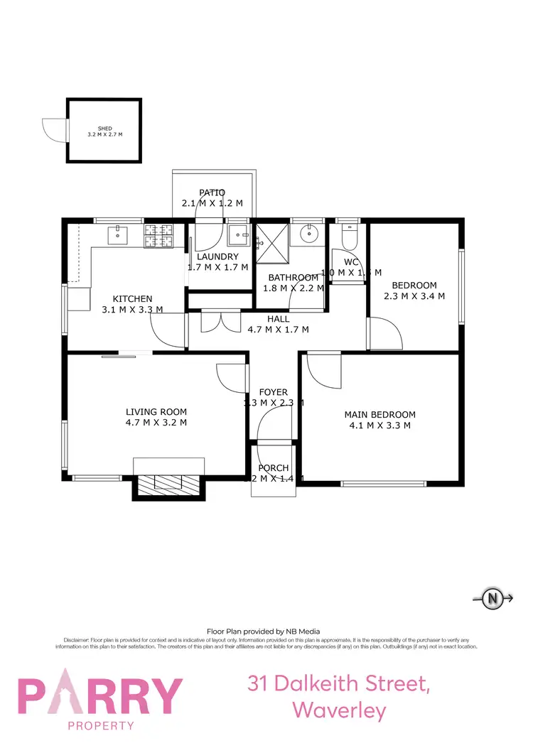 Floorplan of Homely house listing, 31 Dalkeith Street, Waverley TAS 7250