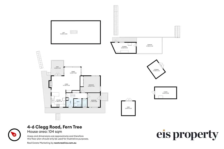 Floorplan of Homely house listing, 4-6 Clegg Road, Fern Tree TAS 7054