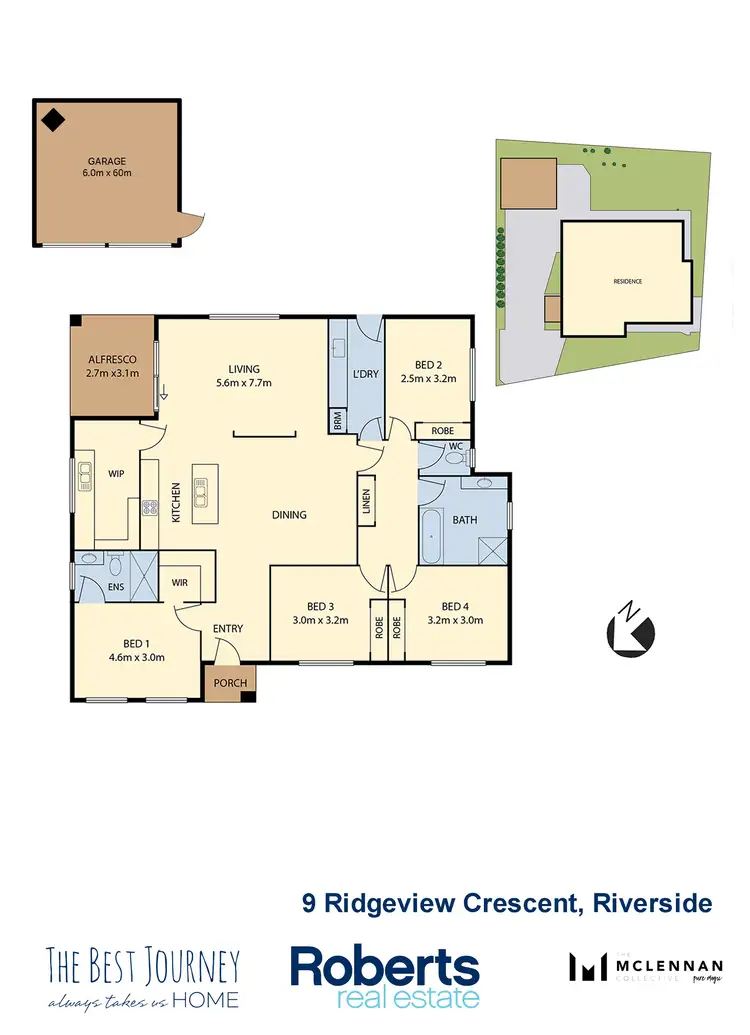 Floorplan of Homely house listing, 9 Ridgeview Crescent, Riverside TAS 7250