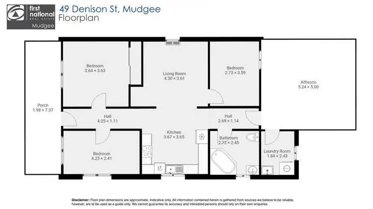 Floorplan of Homely house listing, 49 Denison Street, Mudgee NSW 2850