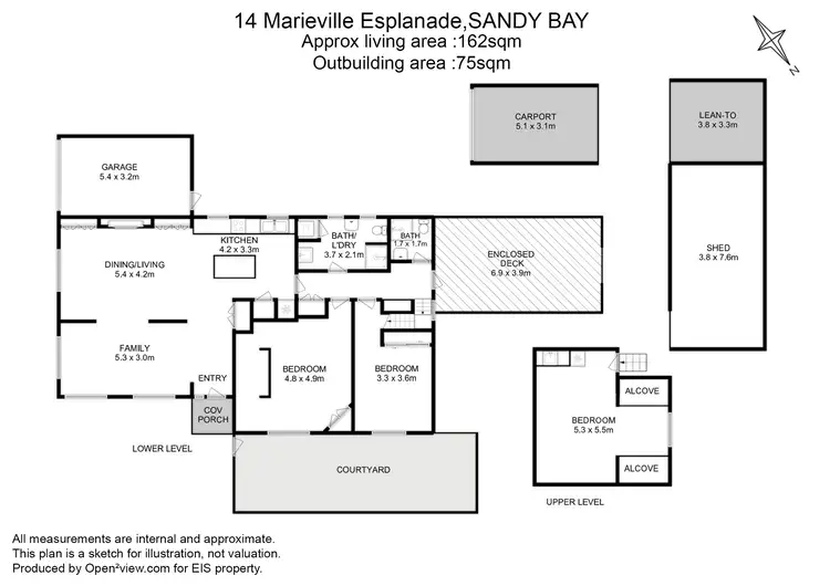 Floorplan of Homely house listing, 14 Marieville Esplanade, Sandy Bay TAS 7005