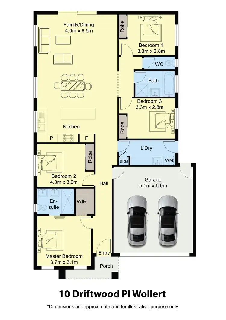 Floorplan of Homely house listing, 10 Driftwood Place, Wollert VIC 3750
