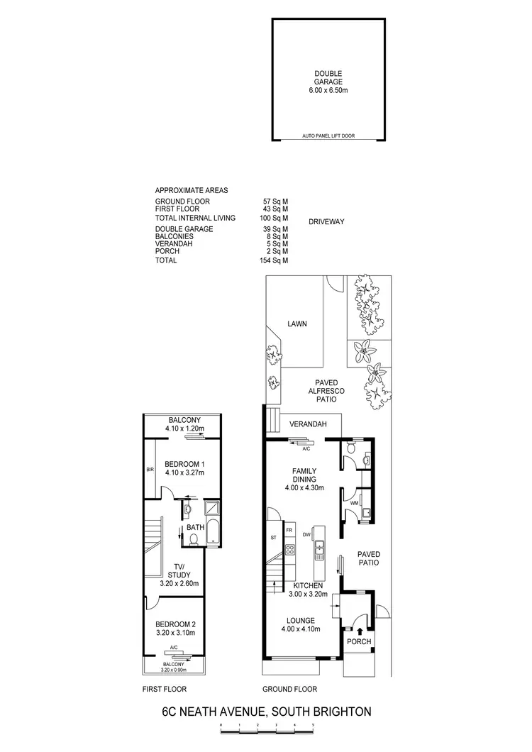 Floorplan of Homely house listing, 6C Neath Avenue, South Brighton SA 5048
