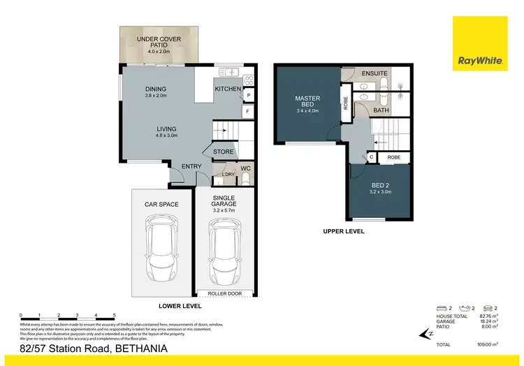 Floorplan of Homely townhouse listing, 82/57 Station Road, Bethania QLD 4205