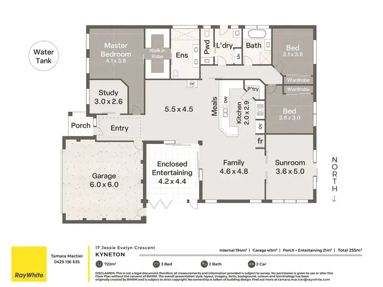 Floorplan of Homely house listing, 17 Jessie Evelyn Crescent, Kyneton VIC 3444