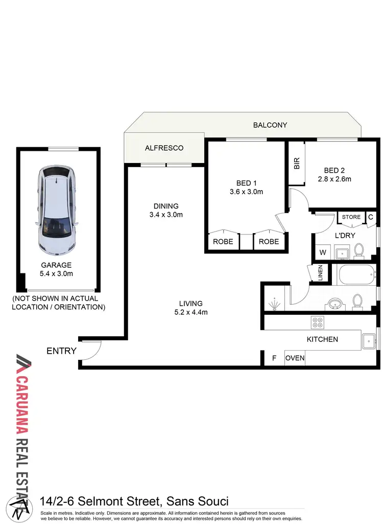 Floorplan of Homely unit listing, 14/2-6 Selmon Street, Sans Souci NSW 2219