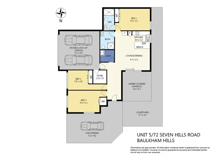 Floorplan of Homely villa listing, 5/72-74 Seven Hills Rd, Baulkham Hills NSW 2153