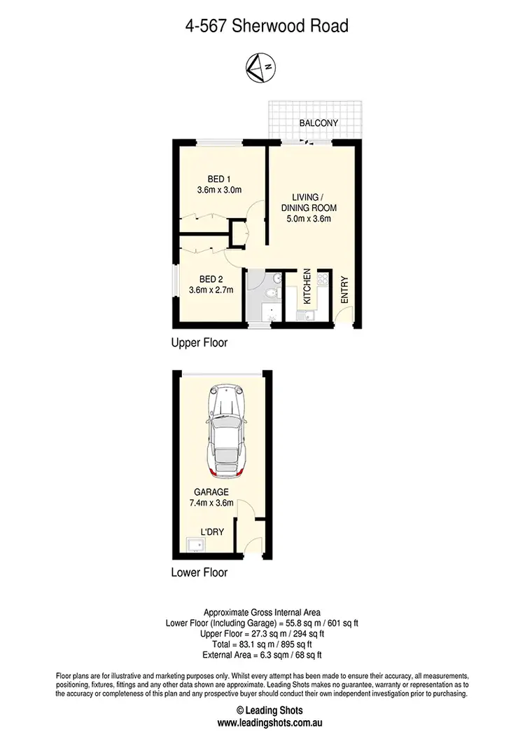 Floorplan of Homely unit listing, 4/567 Sherwood Road, Sherwood QLD 4075