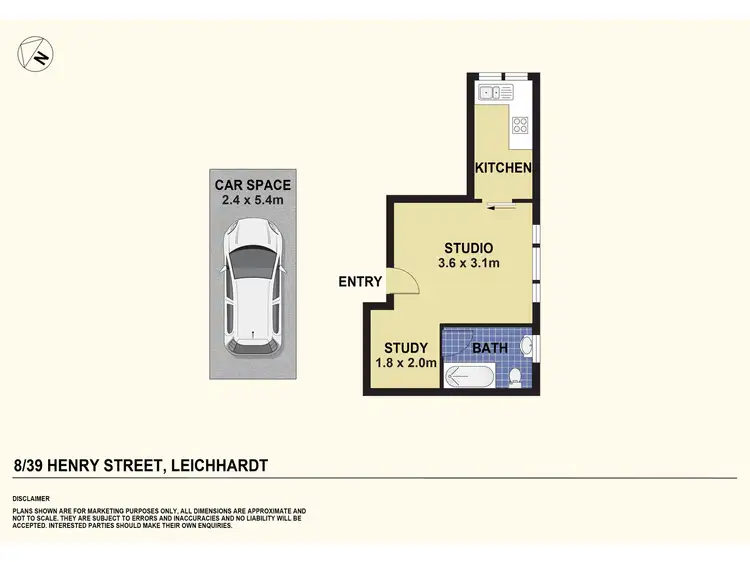 Floorplan of Homely apartment listing, 8/39 Henry Street, Leichhardt NSW 2040