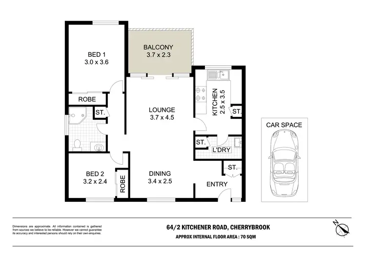 Floorplan of Homely retirement listing, 64/2 Kitchener Road, Cherrybrook NSW 2126