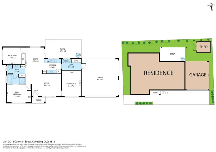Floorplan of Homely house listing, 2/213 Corcoran Street, Currajong QLD 4812