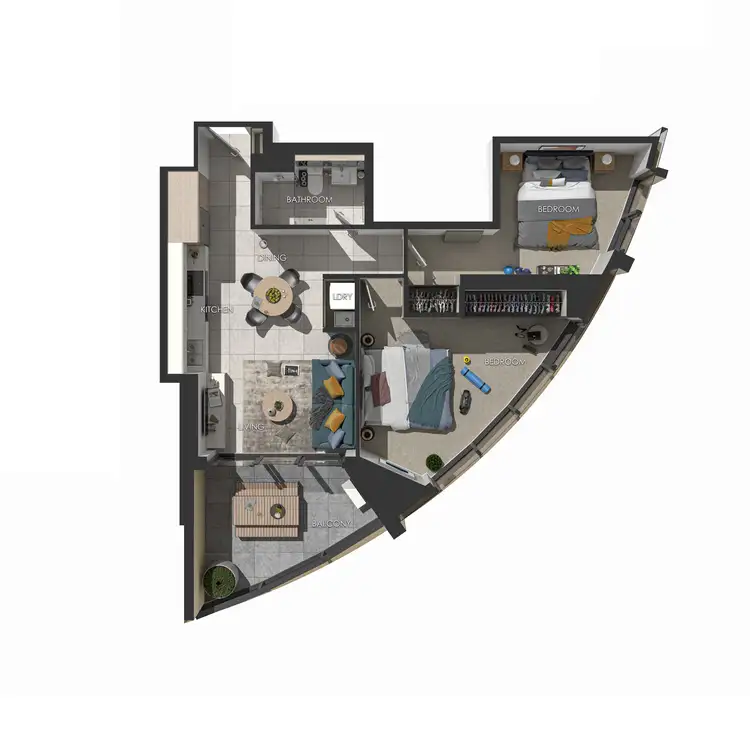 Floorplan of Homely apartment listing, 1704/101 Therry St, Melbourne VIC 3000