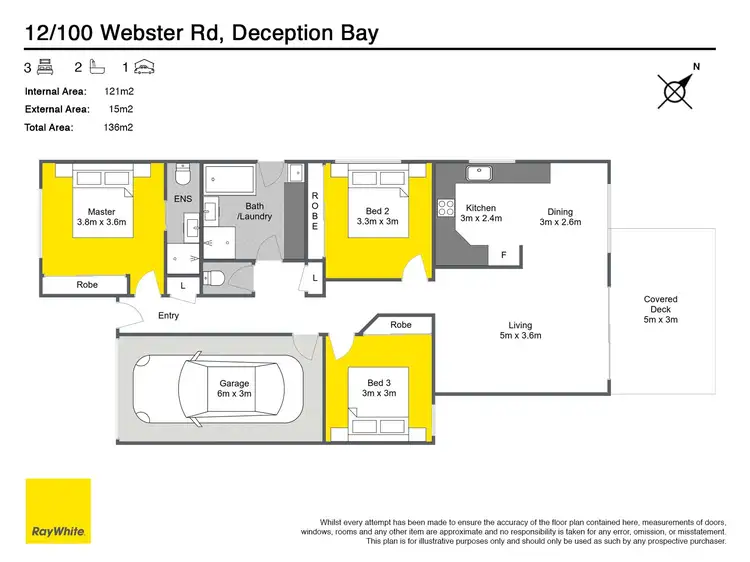 Floorplan of Homely townhouse listing, 12/100 Webster Road, Deception Bay QLD 4508
