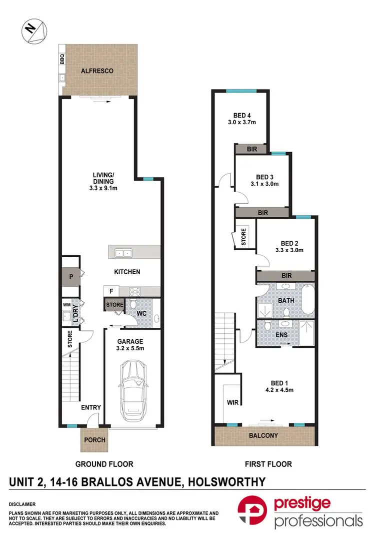 Floorplan of Homely house listing, Lot 2, 14-16 Brallos Avenue, Holsworthy NSW 2173