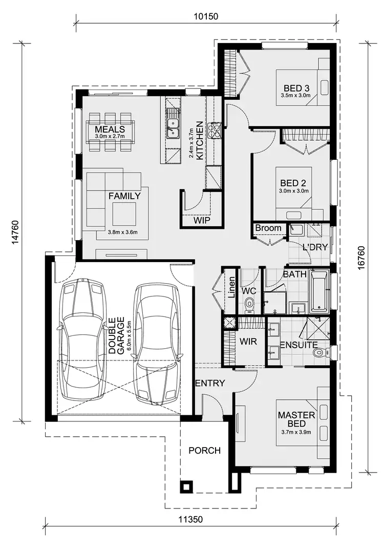 Floorplan of Homely house listing, 2222 Alabaster Street - Orana Estate, Clyde North VIC 3978