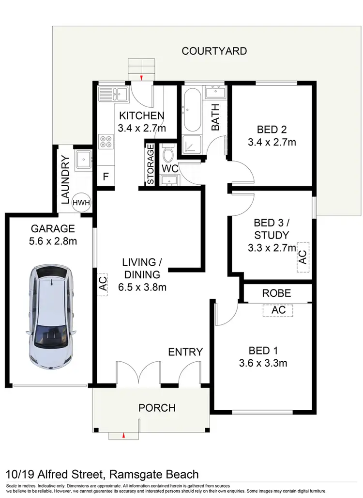 Floorplan of Homely villa listing, 10/19-23 Alfred Street, Ramsgate Beach NSW 2217