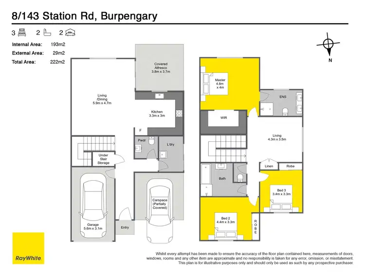 Floorplan of Homely townhouse listing, 8/143 Station Road, Burpengary QLD 4505