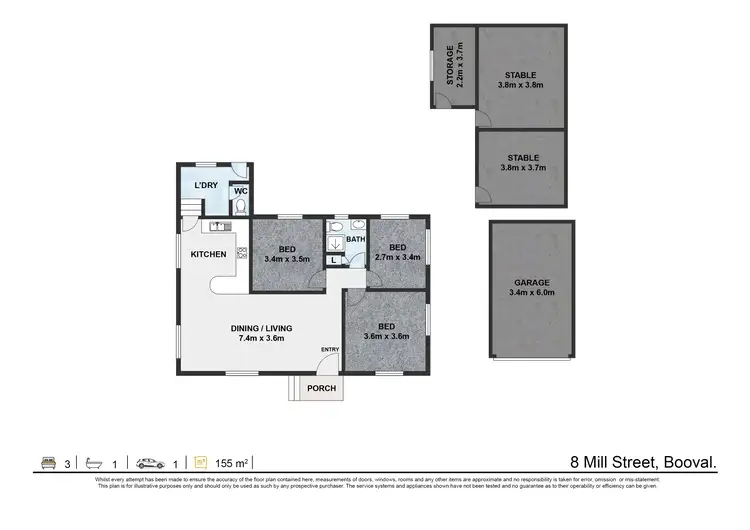Floorplan of Homely house listing, 8 Mill Street, Booval QLD 4304