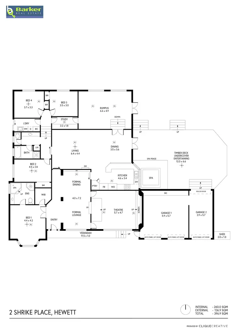 Floorplan of Homely house listing, 2 Shrike Place, Hewett SA 5118