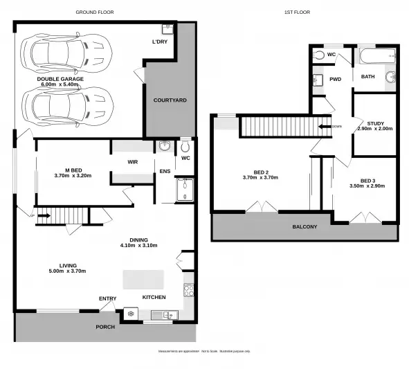 Floorplan of Homely townhouse listing, 11 Elmwood Circuit, Wodonga VIC 3690