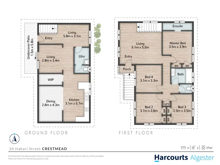 Floorplan of Homely house listing, 34 Hakari Street, Crestmead QLD 4132