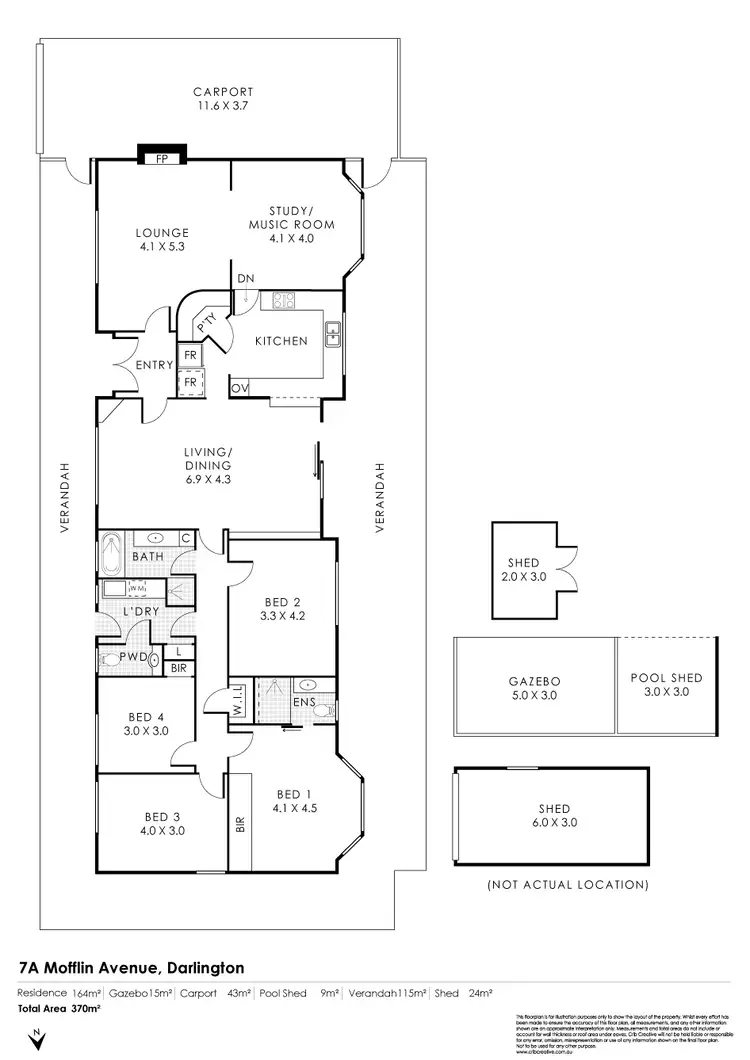Floorplan of Homely house listing, 7A Mofflin Avenue, Darlington WA 6070